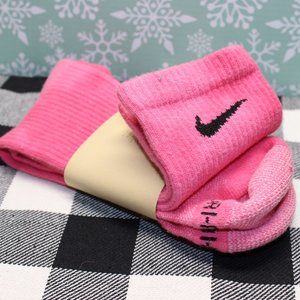 Hand Dyed NIKE Dri-Fit Crew Socks | PINK
